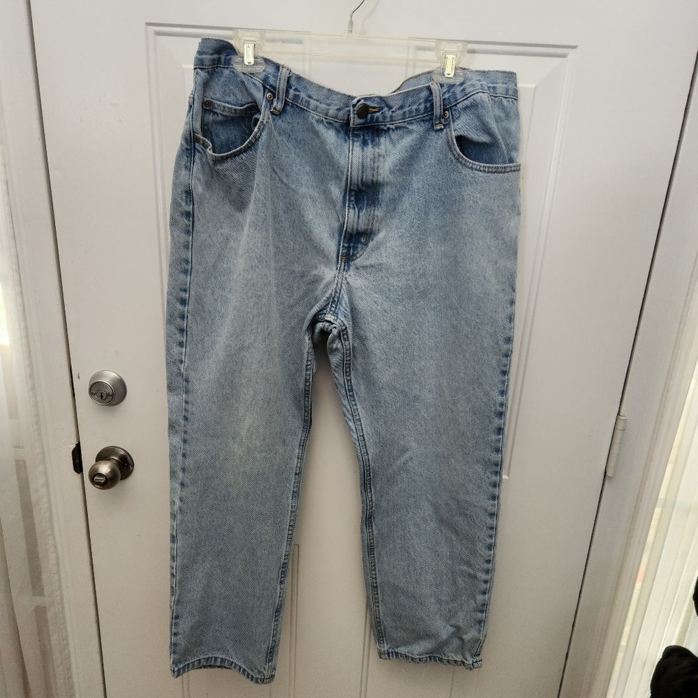 Men's LEVI Light Wash Jeans Size 38x29